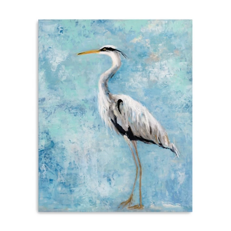 Morning Heron II Canvas Art Print