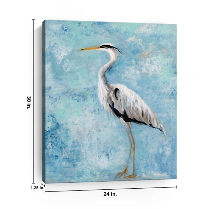 Morning Heron II Canvas Art Print