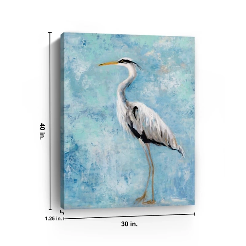 Morning Heron II Canvas Art Print, 30x40