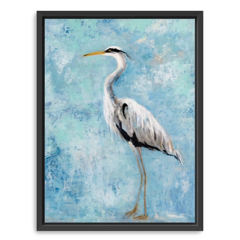 Morning Heron II Framed Canvas Art Print, 32x42