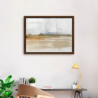 Golden Hour Abstract Framed Canvas Print, 34x26