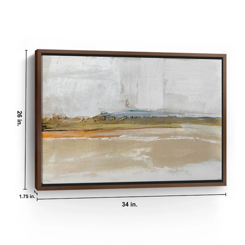Golden Hour Abstract Framed Canvas Print, 34x26