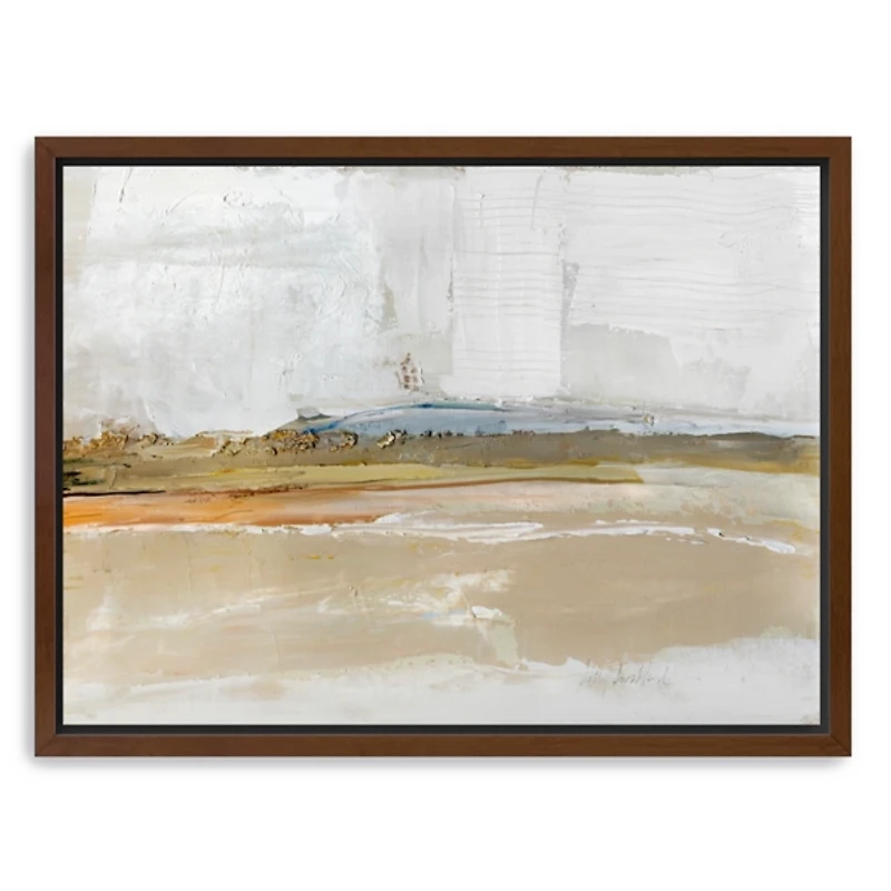 Golden Hour Abstract Framed Canvas Print, 34x26