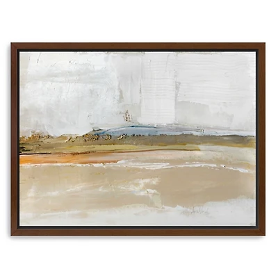 Golden Hour Abstract Framed Canvas Print, 34x26
