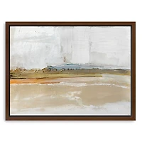 Golden Hour Abstract Framed Canvas Print, 34x26
