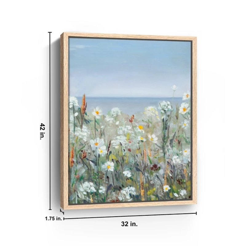 Wild Sea Breeze Framed Canvas Art Print, 32x42