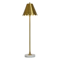Gold Scalloped Shade Daphne Buffet Lamp, 36 in.