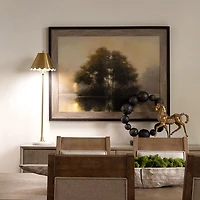 Gold Scalloped Shade Daphne Buffet Lamp, 36 in.