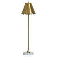Gold Scalloped Shade Daphne Buffet Lamp, 36 in.