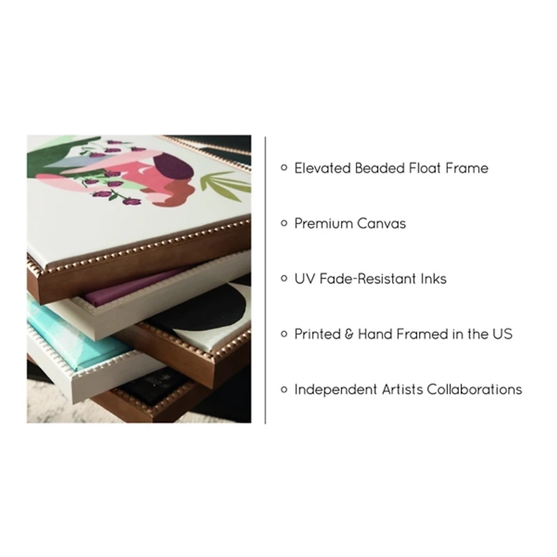 Red Crown Crane Framed Canvas Art Prints, Set of 3