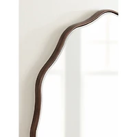 Round Bronze Viona Scalloped Wall Mirror