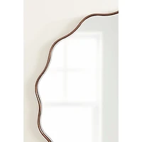 Round Bronze Viona Scalloped Wall Mirror