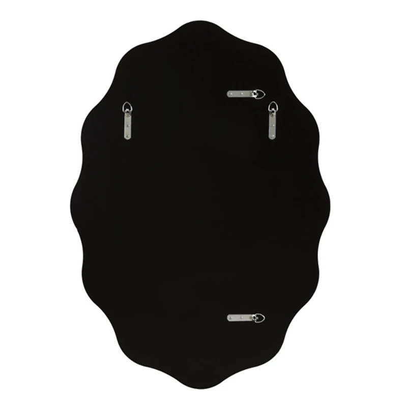 Oval Bronze Viona Scalloped Wall Mirror