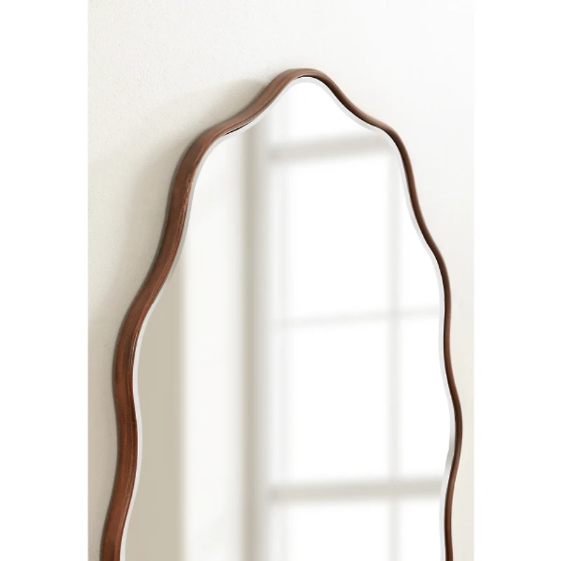 Oval Bronze Viona Scalloped Wall Mirror