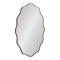 Oval Bronze Viona Scalloped Wall Mirror
