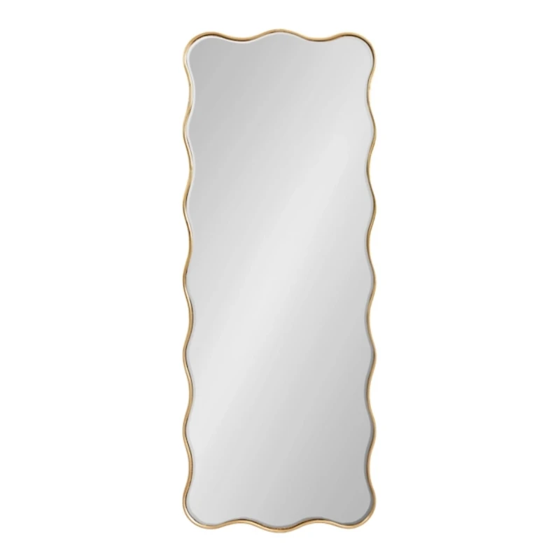 Gold Viona Scalloped Rectangle Wall Mirror
