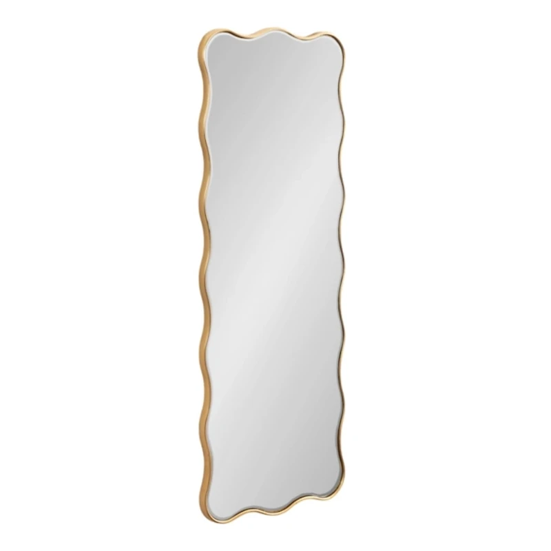 Gold Viona Scalloped Rectangle Wall Mirror
