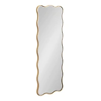 Gold Viona Scalloped Rectangle Wall Mirror