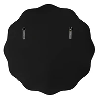 Round Bronze Viona Scalloped Wall Mirror, 26x26