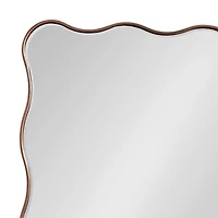 Bronze Viona Scalloped Rectangle Wall Mirror