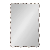 Bronze Viona Scalloped Rectangle Wall Mirror