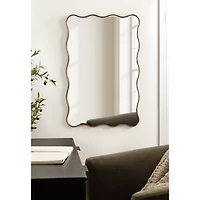 Bronze Viona Scalloped Rectangle Wall Mirror