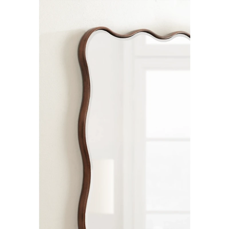 Bronze Viona Scalloped Rectangle Wall Mirror