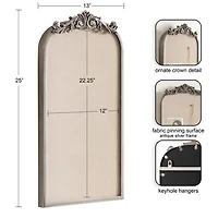 Silver Arendahl Arched Pinboard