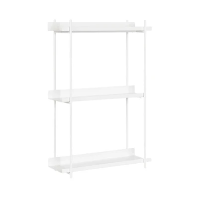 White 3-Tier Dominic Wall Shelf