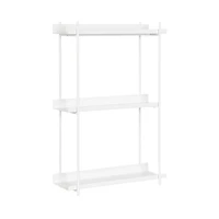 White 3-Tier Dominic Wall Shelf