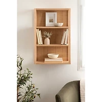 Natural Rattan & Wood Ori Wall Shelf