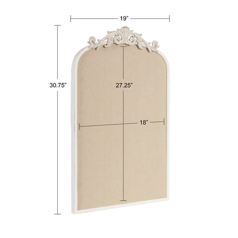 White Arendahl Arched Pinboard