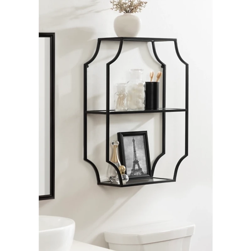 Black Metal Ciel Wall Shelf