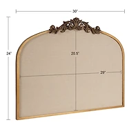 Gold Arendahl Arched Pinboard, 30x24