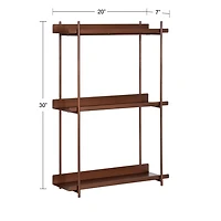 Bronze 3-Tier Dominic Wall Shelf
