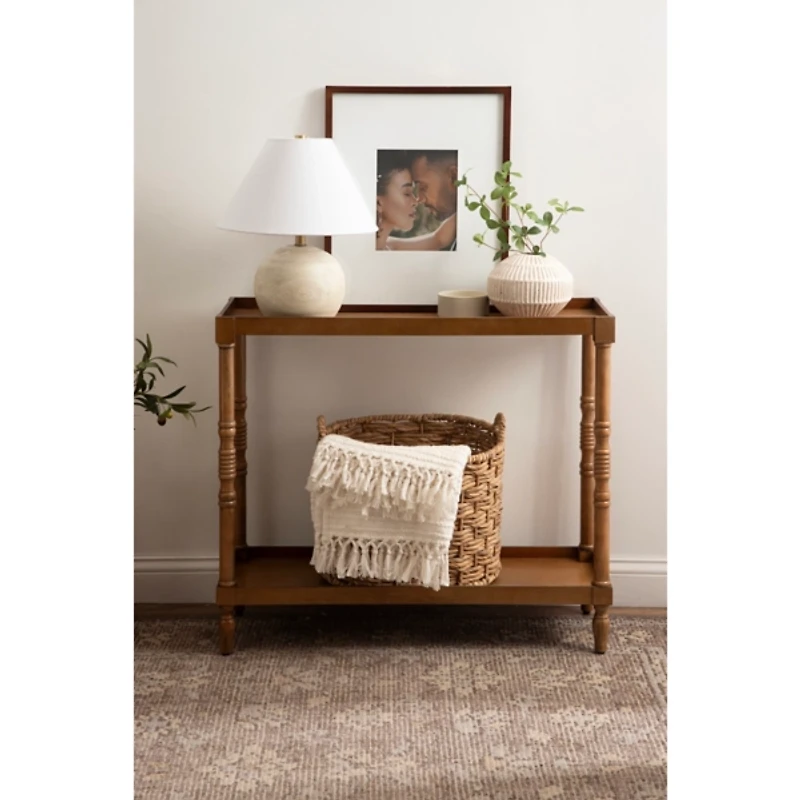Natural Rustic Bellport Console Table