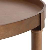 Natural Rustic Bellport Round Coffee Table