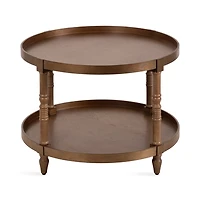 Natural Rustic Bellport Round Coffee Table
