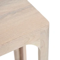 White Wood Dahl Accent Table
