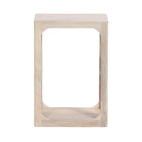 White Wood Dahl Accent Table