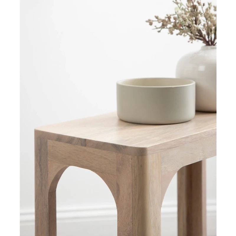 White Wood Dahl Accent Table