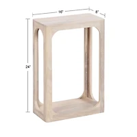 White Wood Dahl Accent Table