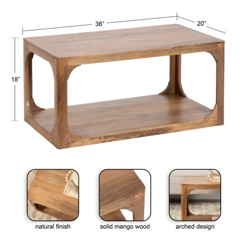 Natural Wood Dahl Coffee Table