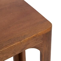 Walnut Brown Wood Dahl Slim End Table