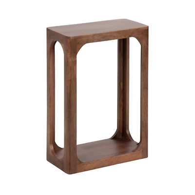 Walnut Brown Wood Dahl Slim End Table