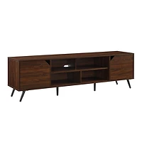 Walnut Contemporary 2-Door TV Stand