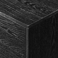 Black Contemporary 2-Door TV Stand