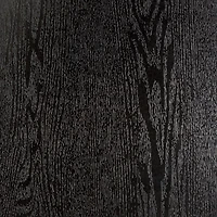 Black Modern Rattan Long Floating TV Stand