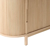 White Oak Modern Reeded TV Stand