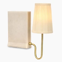 LED Faux Marble Bookshelf Lamp